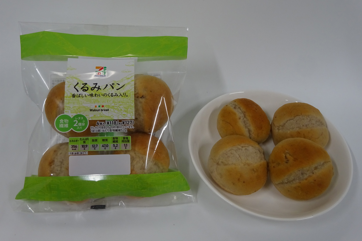 くるみパン 4個入/セブン＆アイグループと武蔵野フーズの共同開発